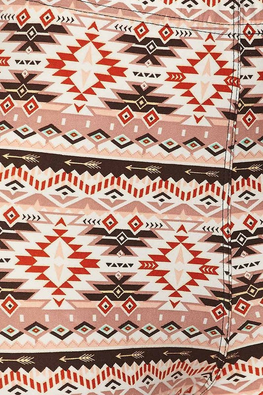 Super Soft Printed Brown Aztec Leggings – Lennon & Lace