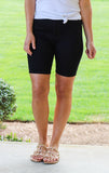 Black Bermuda Denim Shorts