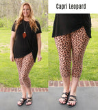 Super Soft Printed Leopard Capri Leggings
