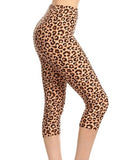 Super Soft Printed Leopard Capri Leggings