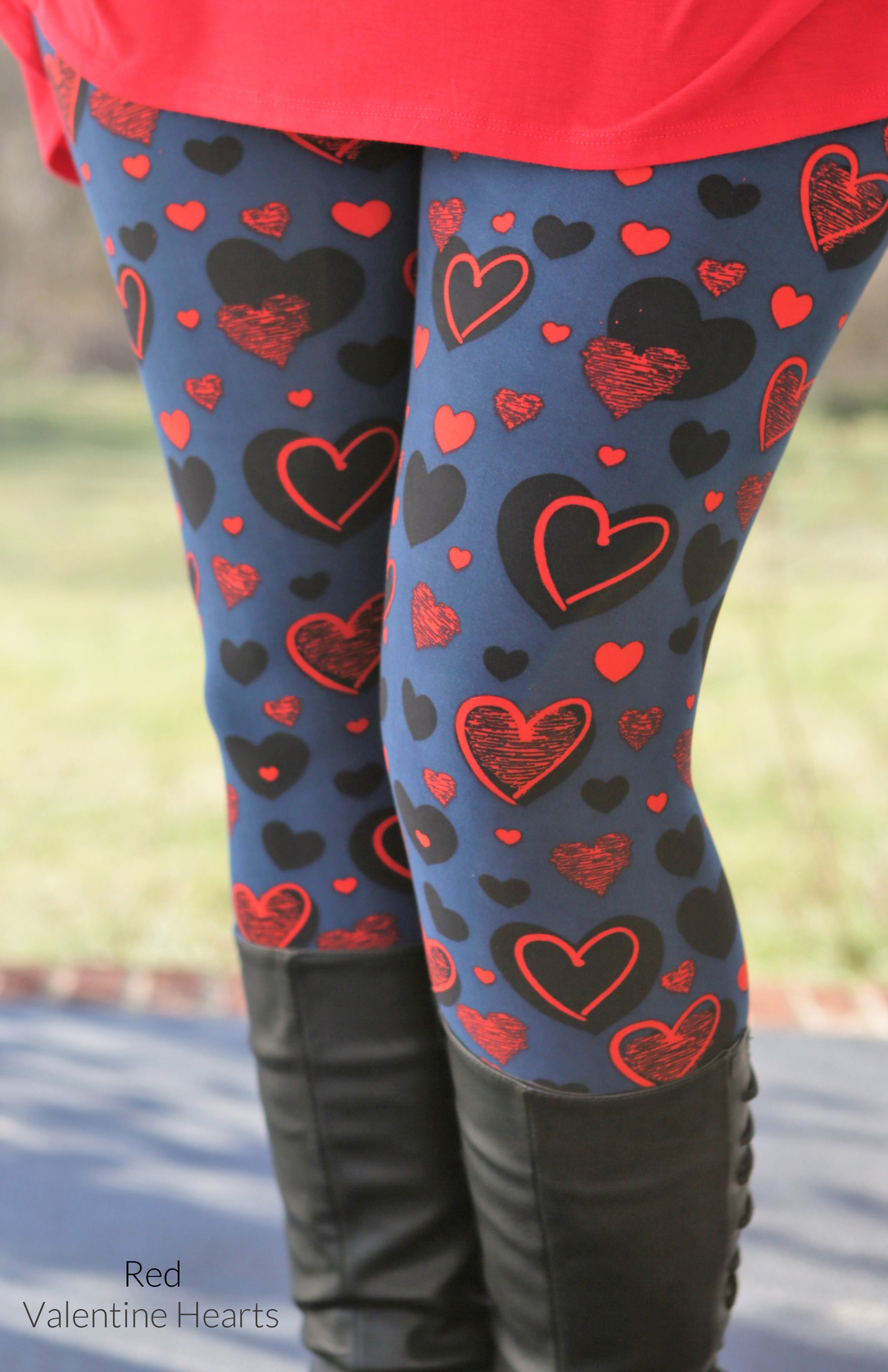 Valentine's Day Women Valentine's Day Print Tights Leggings
